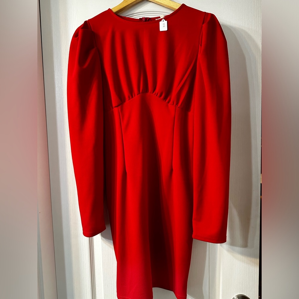 NWT Main Strip Red Dress